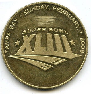 2009 Super Bowl XLIII Medal Round Steelers Cardinals NFL Football - H918