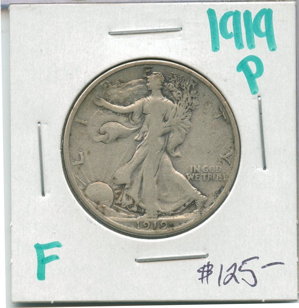 1919-P  Silver Walking Liberty Half Dollar 50c Philadelphia Mint  - SS809