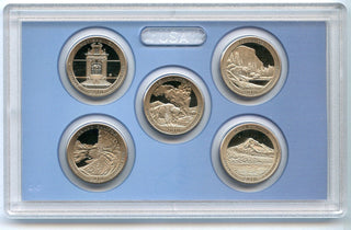 2010 United States America the Beautiful Quarters Proof Set 5 Coins U.S. Mint