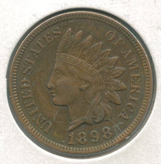 1898 Indian Head Cent Penny - Philadelphia Mint - ER188