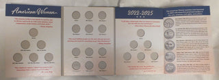 American Women Quarter Coin Folder 2022 - 2025 Date Set Whitman Album 4988