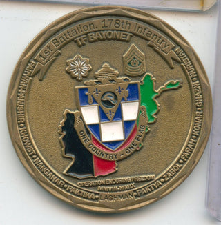 1st Battalion 178th Infantry Tyranny Challenge Coin Token - SS436