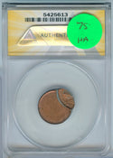 1984-D Lincoln Memorial Cent Error 85% Off Center ANACS MS62RB -SS530