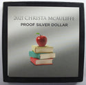 2021 Christa McAuliffe Proof Silver Dollar US Mint 21CH Coin OGP Case - J906