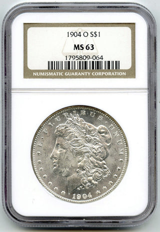 1904-O Morgan Silver Dollar NGC MS63 Certified - New Orleans Mint - E862