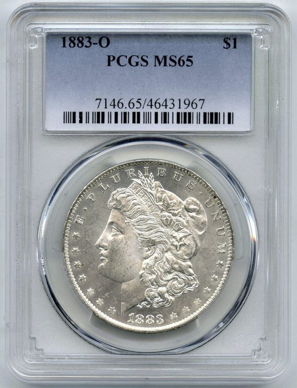 1883-O Morgan Silver Dollar PCGS MS65 Certified - New Orleans Mint - B970