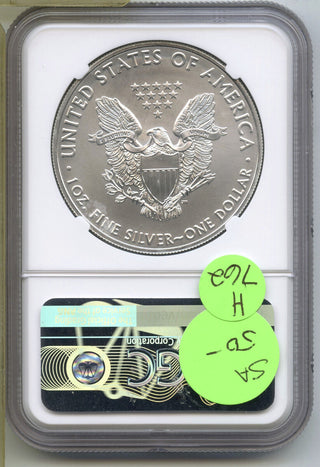 2021 (P) American Eagle T1 Silver Dollar NGC MS69 Emergency Philadelphia H762