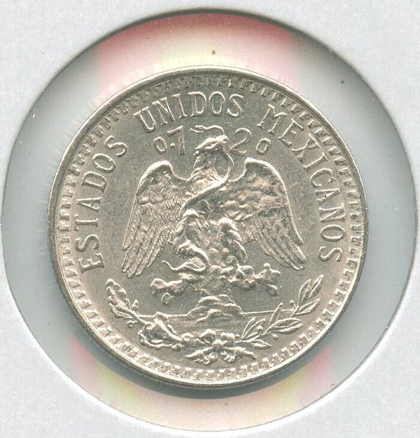 1941 Mexico Unc Silver 25 Centavos Cap & Ray Coin  -SS187