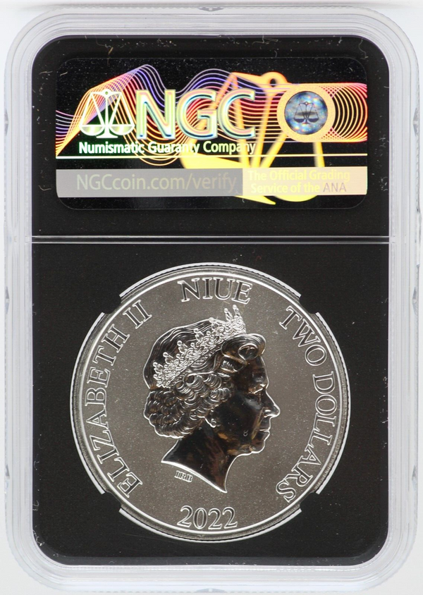 2022 Star Wars Darth Vader 1 Oz 999 Silver NGC MS69 $2 Niue Coin -  JP732