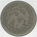 1891-S Silver Seated Liberty Quarter - San Francisco Mint - ER37