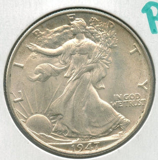 1947-D Silver Walking Liberty Half Dollar 50c Denver Mint  - SR240