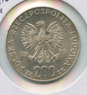 1975 Poland Silver Coin 200 Zlotych 30th Ann Victory Over Fascism - SR415