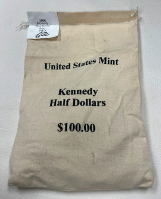 2006 Kennedy Half Dollar $100 Bag P &D 50c US Mint 200 Coins Sealed  - SR545