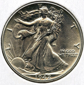 1942 Walking Liberty Silver Half Dollar - Philadelphia Mint - J503