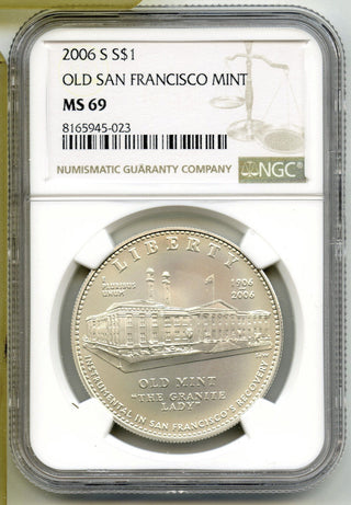 2006-S Old San Francisco Mint Silver Dollar NGC MS70 Certified $1 Coin - J407