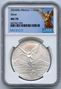 2024 Mexico Libertad Silver 1 Oz NGC MS70 Onza Coin Certified Plata Pura 999