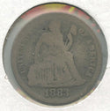 1883 Seated Liberty Silver Dime - Philadelphia Mint - DN750