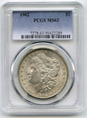 1902 Morgan Silver Dollar PCGS MS63 Certified - Philadelphia Mint - K189