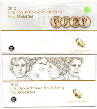 2012 First Spouse Bronze Four-Medal Set U.S. Mint - J832