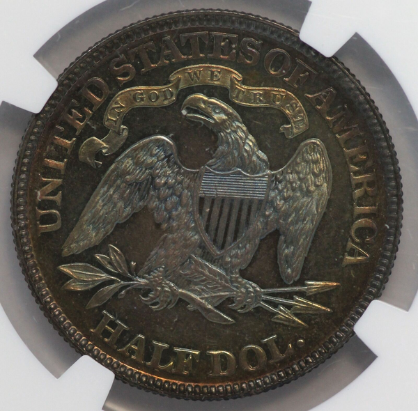 1882 Seated Liberty Silver Half Dollar Proof NGC PF66 Coin Toning Toned - JD749