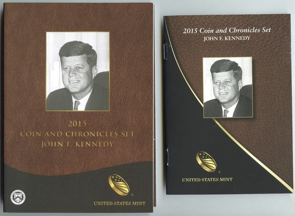 2015 John F Kennedy JFK Coin + Chronicles Set - United States Mint - H981