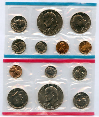 1973 Uncirculated Mint Set Philadelphia & Denver United States US 13 Coins P & D