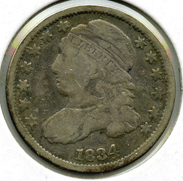 1834 Capped Bust Silver Dime - J485