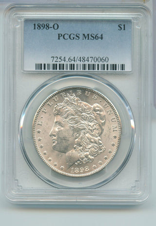 1898-O Silver Morgan Dollar PCGS MS64 New Orleans Mint - SR918