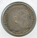 1938-A Germany 3rd Reich 5 Mark coin Deutsches Reich Paul Von Hindenburg - SS412