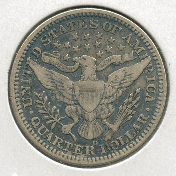 1904-O Silver Barber Quarter 25c New Orleans Mint - SR660