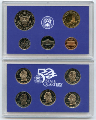 2000 United States Proof Set 9 Coins U.S. Mint San Francisco State Quarters