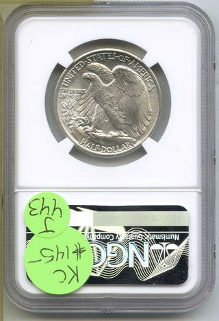 1939 Walking Liberty Silver Half Dollar NGC MS64 Certified - Philadelphia - J443