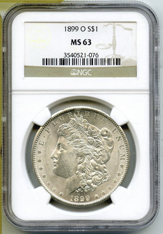 1899-O Morgan Silver Dollar NGC MS63 Certified - New Orleans Mint - J464