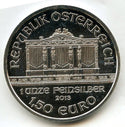 2013 Austria Philharmonic 1 oz Silver Feinsilber Euro Coin Bullion ounce BP823