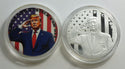 Lot of 2 999 Silver 1 oz Donald Trump Liberty  Justice Salute Medal Rounds LH554