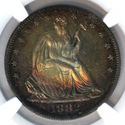 1882 Seated Liberty Silver Half Dollar Proof NGC PF66 Coin Toning Toned - JD749