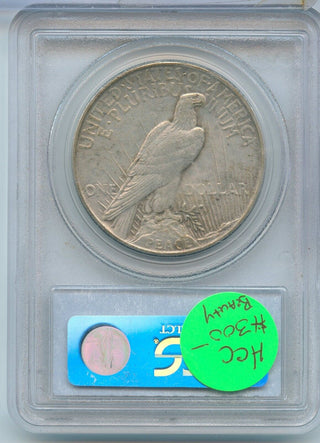 1921-P Peace Silver Dollar PCGS AU50 Philadelphia Mint - SR170