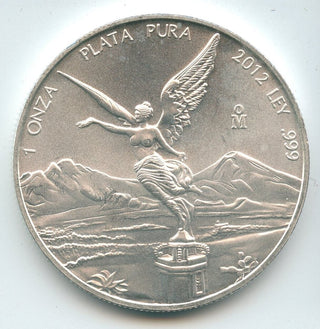 2012 Mexico Libertad 999 Silver 1 oz Onza Coin Plata Pura Bullion Ounce - SR134
