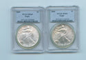 1986 - 2005 American Silver Eagle 1 oz 20-Coin Set PCGS MS69 Toning - SR478