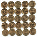 1960 Lincoln Memorial Cent Pennies Coin Roll Philadelphia Mint Penny Lot - B579