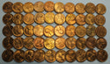 1946-S Lincoln Wheat Cent Pennies 50-Coin Penny Roll- Uncirculated LG267