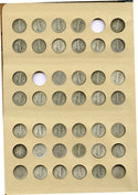 Mercury Dimes 1916 - 1945 Partial Coin Set Collection 7123 Dansco Album - K85