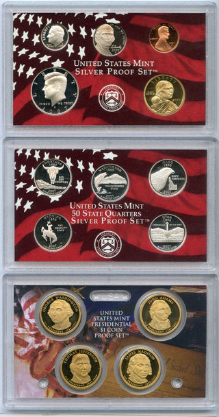 2007 United States Silver Proof Set 14 Coins U.S. Mint San Francisco