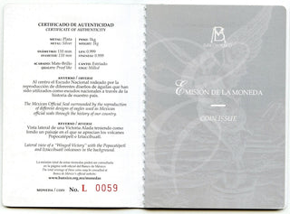 Mexico Libertad Silver Kilogram COA Certificate of Authenticity 1kg Kilo - H311