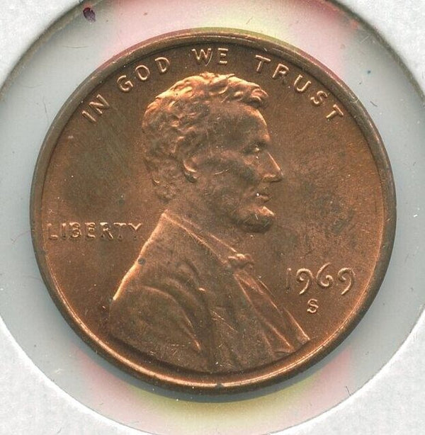 1969-S Lincoln Memorial Penny 1c Poor Mans Double Die Error Coin - SR737