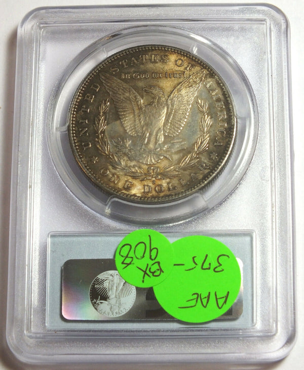 1897-S Morgan Silver Dollar PCGS MS63 Certified Toning Toned San Francisco BX908