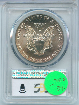 1989 American Eagle 1 oz Silver Dollar PCGS MS67 Certified Toning Toned -SR359