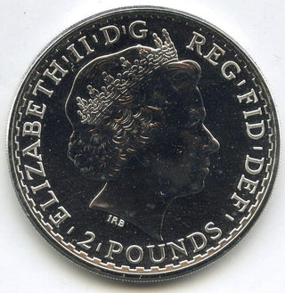 2015 Great Britain Britannia 999 Silver 1 oz Coin - 2 Pounds - H325