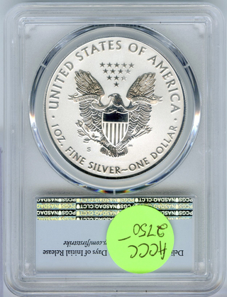 2019-S Silver Eagle PCGS PR 70 Enhanced Reverse Proof First Strike - DM775