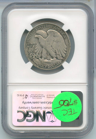 1919-D Silver Walking Liberty Half Dollar 50c NGC VF 30 Denver Mint- SS541